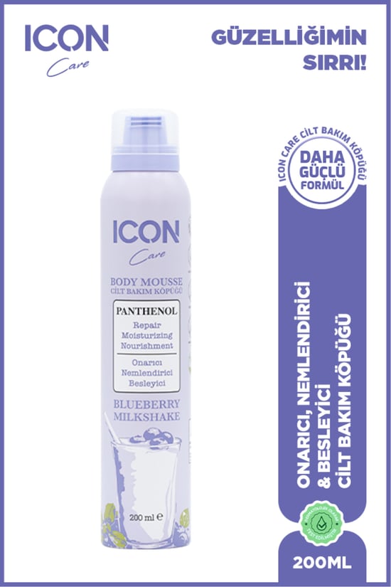 Icon Care Cilt Bakım Köpüğü Blueberry & Mılkshake
