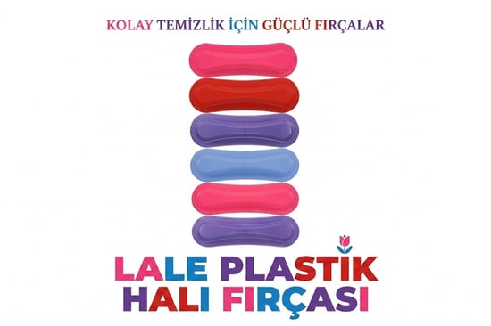 Lale Plastik Halı Fırçası-elde Halı Fırçası