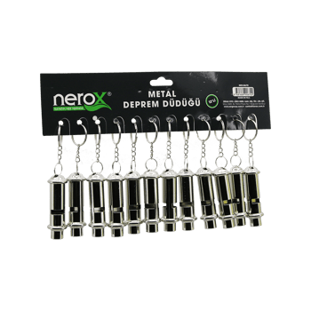 Nerox Nrx-0670 Metal ( Deprem Düdük ) Anahtarlık