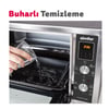 4503 İnox Gri 45 Lt Turbo Fan Mini/midi Fırın - 6 Fonksiyon,yoğurt Yapma, Buz Çözme & İç Aydınlatma