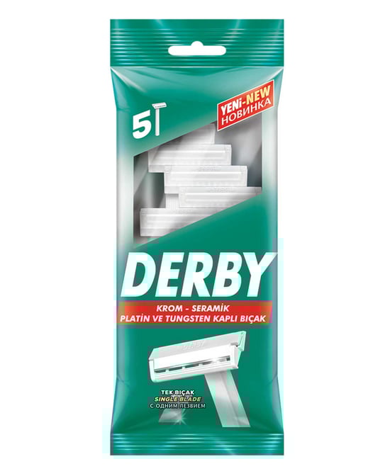 Derby Tıraş Bıçağı 5'li Poşet Tek Bıçaklı