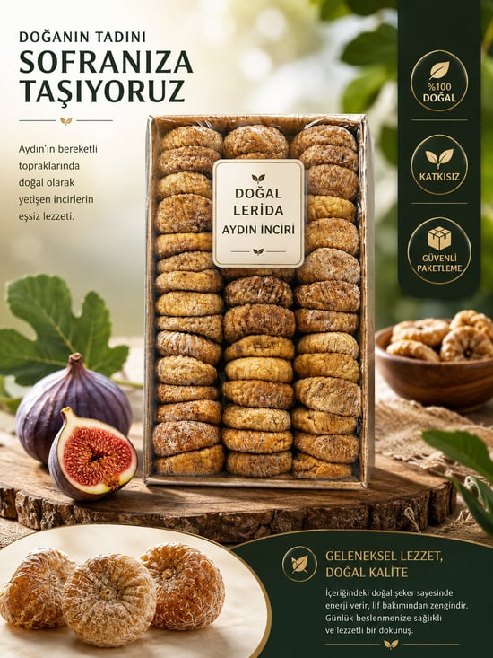 Doğal Lerida Aydın İnciri – Geleneksel Lezzet, Doğal Kalite