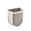 Qlux L-00869-3 ( Bej ) Katlanabilir Mutfak Çöp Kovası ( 6lt )