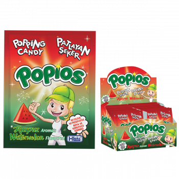 Hleks Popios Candy Karpuz Aromalı Patlayan Şeker 4gr 40'lı