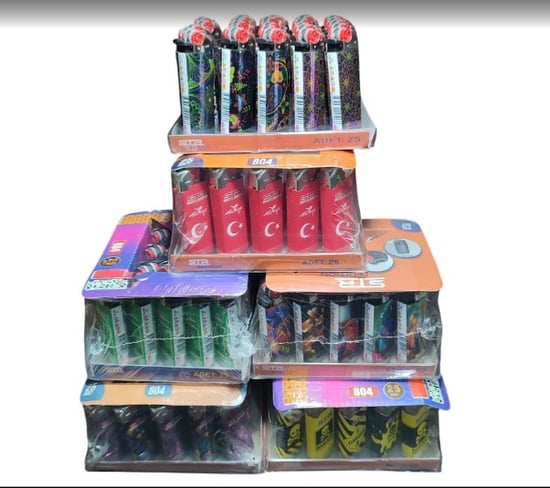 Str Taşlı Çakmak Desenli