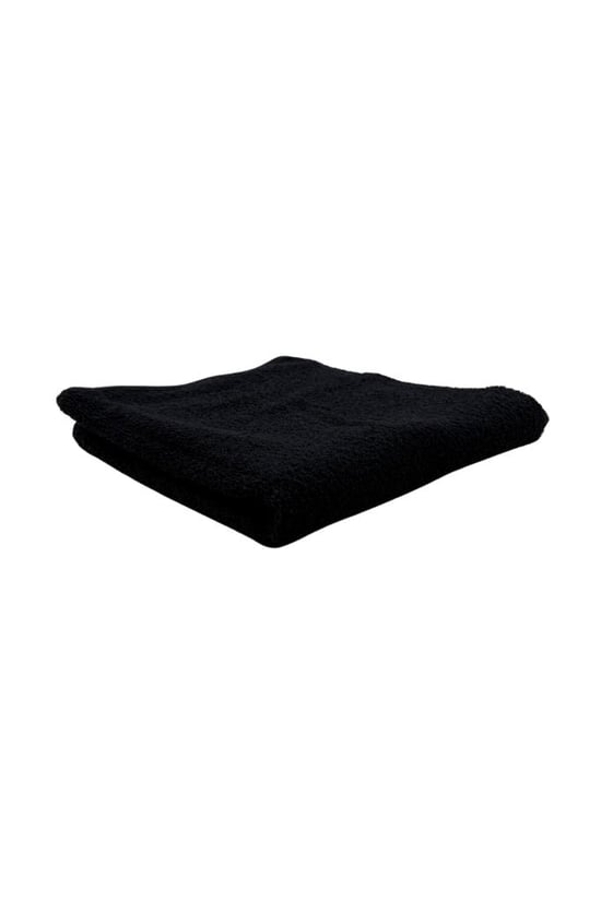 Kuaförler için Yüksek Emici A Kalite Baş Havlusu 90x50 Cm Siyah