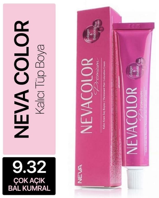Nevacolor Premium Tüp Saç Boyası Açık Bal Kumral 9.32