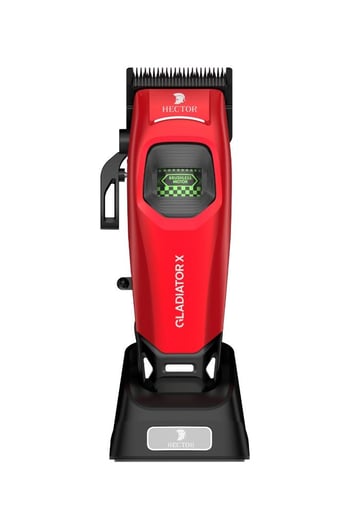 Hector Gladiator X 8000 Rpm Bldc Motor Işıklı Saç Kesim ve Çizim Tıraş Makinesi Kırmızı