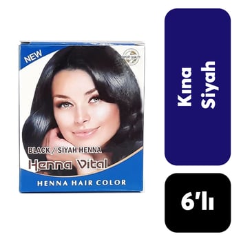 ..henna Vital Hint Kınası 6'lı Siyah