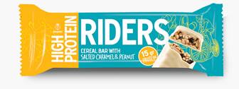 Riders High Protein Bar Tuzlu Karamellİ Yer Fistikli Yüksek Protein 50gr