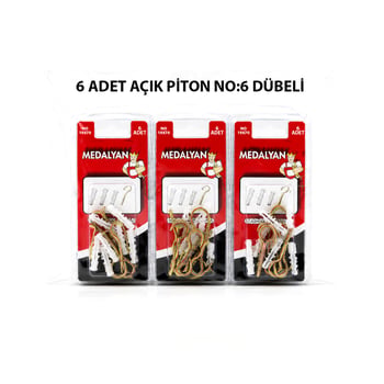 Medalyan Dl-26 ( 19x70 ) ( 6pcs ) Açık Piton Dübelli
