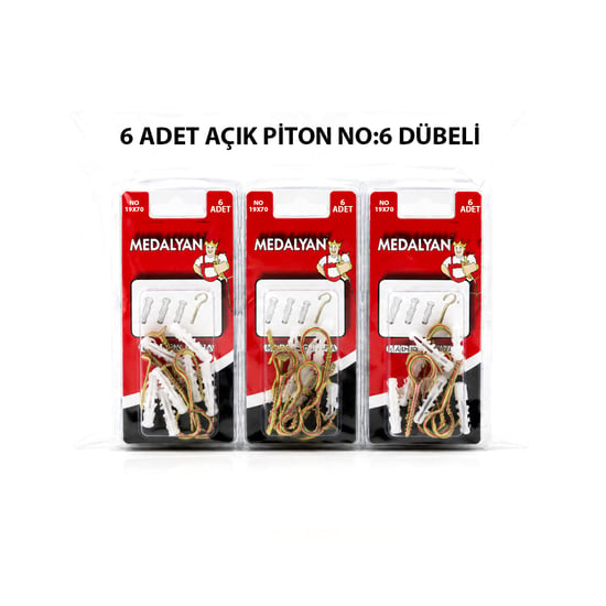 Medalyan Dl-26 ( 19x70 ) ( 6pcs ) Açık Piton Dübelli