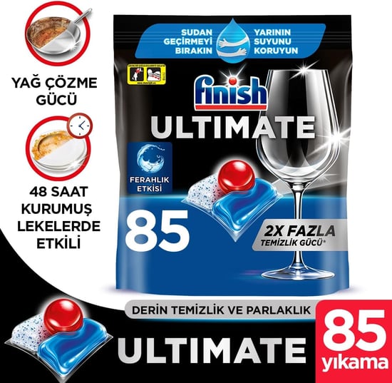 Finish Powerball Ultimate Hepsi Bir Arada 85 Yıkama Bulaşık Tableti