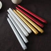 Gül Mum Kod-252 ( 4pcs ) Candle Metalik Renkler Şamdan Mum 25cm