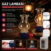 Hasuba Hs-346 909-so Os-606 Dekoratif Gaz Lambası ( Gaz Kartuş Uyumlu ) Taşınabilir & Cam Hazneli Isıya Dayanıklı