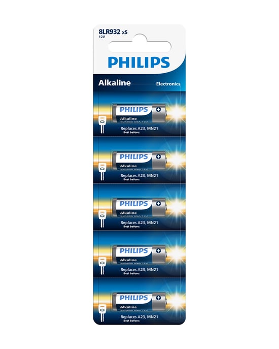 Philips Alkalin 12v Kumanda Pili A23 Mn21 5'li Blister