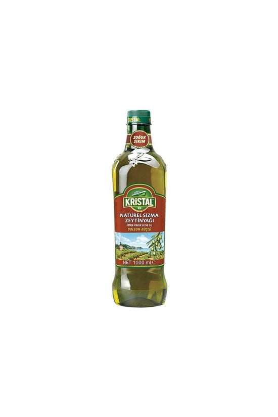 Kristal Natürel Sızma Zeytinyağı Dolgun Güçlü 1 L Pet Şişe