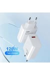 Adeyo Store 120 Watt Turbo Hızlı Şarz Aleti Adaptör ve Kablo Seti Type-c Samsung Galaxy Note 8 Uyumlu