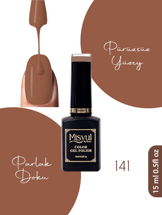 Misyul Uv Led Kalıcı Oje Nail Art 15 Ml 141