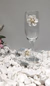 Kirlinova® Beyaz Çiçek Motifli 2'li Meşrubat Bardağı