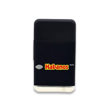 Habanos Plastik Jet Alev Puro Çakmağı Siyah