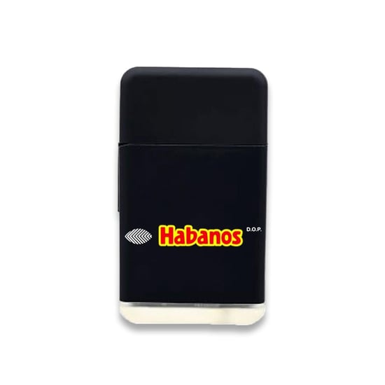 Habanos Plastik Jet Alev Puro Çakmağı Siyah