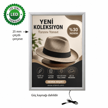 Buy Max Ledbox Tek Taraflı Işıklı Çerçeve B1