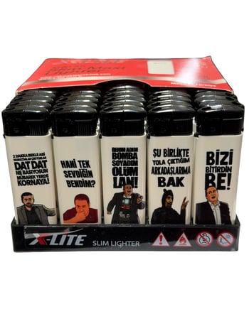 X-lite Baskılı Resimli Figürlü Çakmak *50 Pcs