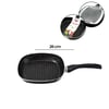 Papilla Ragnar ( Grill Pan ) ( 26cm ) ( Tava ) ( Granit ) ( Dış Kırçıl ) ( Tek Saplı ) ( Brkt-739620 )