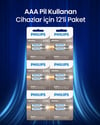 Philips Alkalin Aaa İnce Kalem Pil Lr03a12s/10