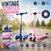 İnura Global Sisbro Ride & Shine Baysa-1967 ( Işıksız ) Vintage Scooter ( 55x57-64-71cm ) ( Retro Renkli ) ( +2 Yaş & 40kg Max Taşıma )