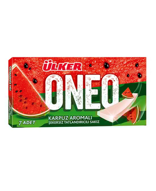 Ülker Oneo Sakız 14 G X 27'li Paket X 6'lı Koli Karpuz Aromalı