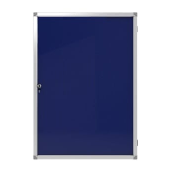 Kilitli Cam İlan Panosu 50x70cm Kumaş