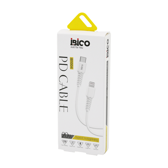 İb-1004 ( Type-c To=( İphone ) ( Kablo ) ( 20w ) ( Hızlı ) Telefon Şarj & Data Kablosu=1mt ( 3400ma )