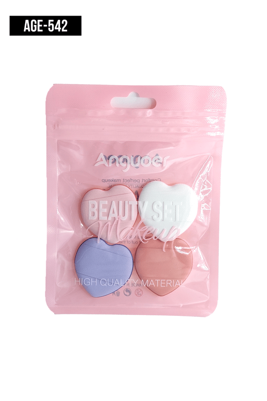 İthal Aksesuar Renkli 4'lü Makyaj Süngeri