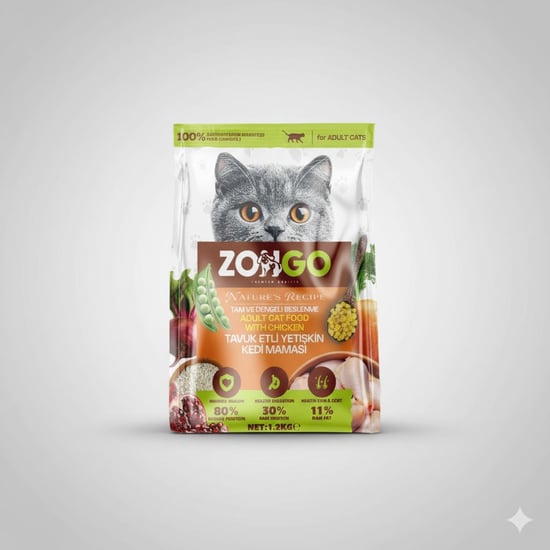 Zongo Yetişkin Kedi Maması Tavuk Etli 1200gr