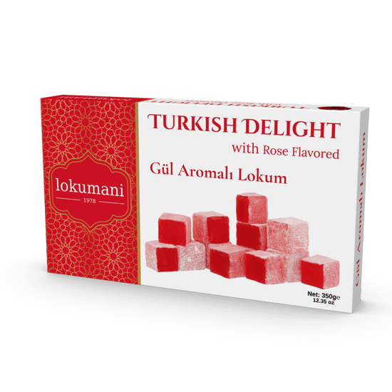 lokumani Gül Aromalı Lokum 350 Gr - ön