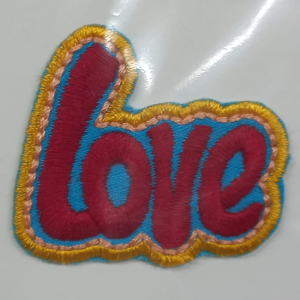 P Parla Aplike Ütü İle Yapışan Love Arma 4x2 cm