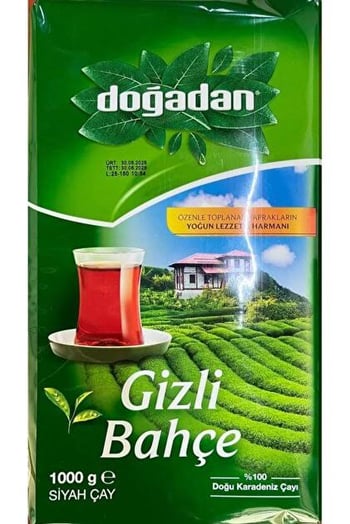 Doğadan Gizli Bahçe 1000gr Siyah Dökme Çay*12