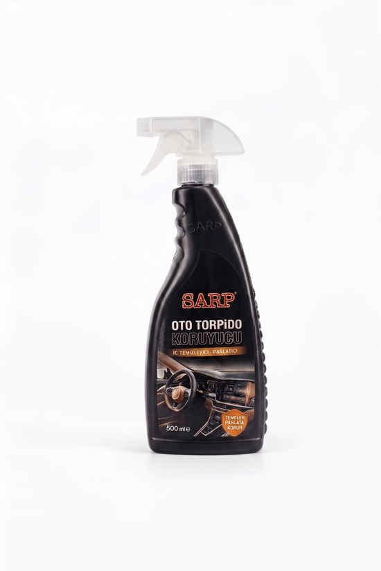 Sarp Oto Torpido Koruyucu 500 Ml – Torpido ve Plastik Aksam Temizleyici, Parlatıcı ve Koruyucu