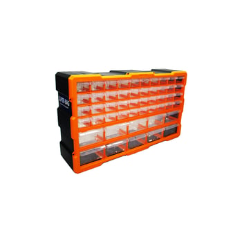 Super-bag Asr-6016 ( 50li Mega ) ( 10byk+40kçk ) Monoblok Drawer Çekmece Seti ( 62x15.7x36cm )