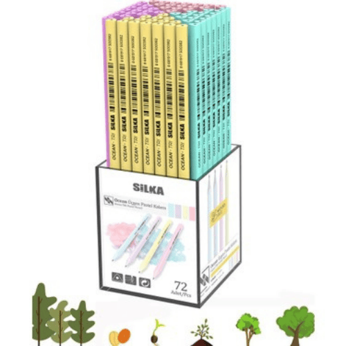 Si̇lka Üçgen Pastel Kurşun Kalem