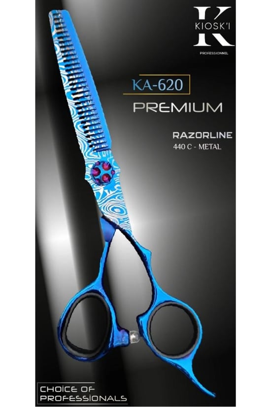Kioski Profesyonel Premium Lüks Ara (efile) Makas 440-c 6 Numara Ka-620
