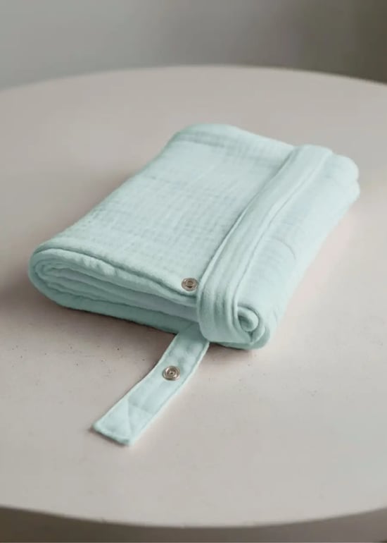 Muslin Emzirme Örtüsü 100x70 Cm Mint