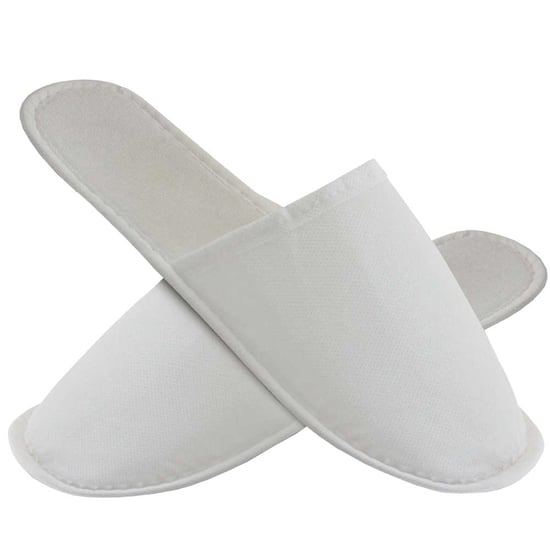 Private Otel Terliği Lüks Elyaf Alt Sünger Takviyeli Beyaz Otel Terliği 200 Çift