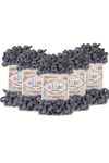 Alize Puffy El Örgü Ipliği - 87 Gri- 100 Gr. 9 Mt. Parmak Örgü Ipi