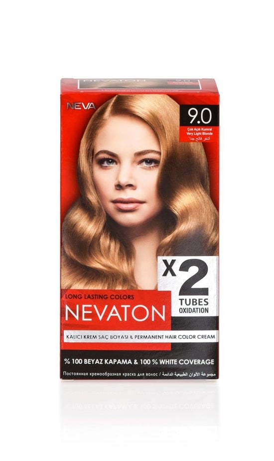 Nevaton 2 Li Saç Boyası 9.0 Çok Açık Kumral
