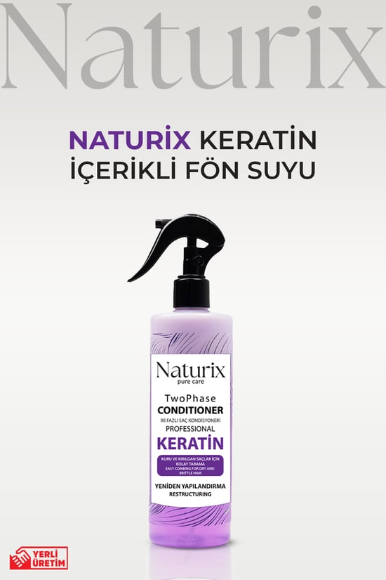 Naturix Keratin Iki Fazlı Saç Bakım Ve Fön Suyu 400 ml