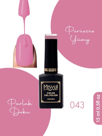 Misyul Uv Led Kalıcı Oje Nail Art 15 Ml 043
