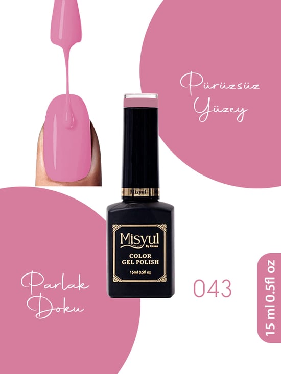 Misyul Uv Led Kalıcı Oje Nail Art 15 Ml 043